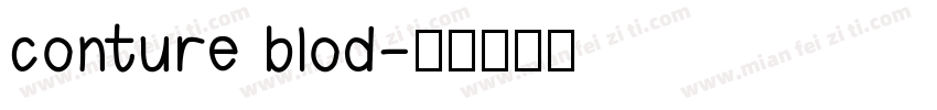 conture blod字体转换